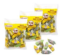 Vicentini Caramelle Mou Polacche 1,2 Kg assortite ai gusti: Latte Tradizionale, Latte e Miele, Panna e Liquirizia, Caramello Salato
