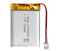 ViCep 250mAh 502030 Batteria Lipo ricaricabile da 3,7V con connettore JST-PHR-02 a 2 pin Dispositivo wireless - Confermare le dimensioni e la polarità prima dell'acquisto