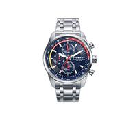 Viceroy Cavaliere, cronografo, acciaio, quadrante blu., blu, Bracciale