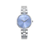 Viceroy Orologio da donna 401300-37 - cassa in acciaio, quadrante blu chiaro, movimento al quarzo, bracciale in acciaio, 30 mm, 3 ATM, argento