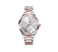 Viceroy Orologio da Donna Analogico in Acciaio - 38 mm - Movimento al Quarzo - Quadrante Argentato - Rivestimento Ionico Rosa - Impermeabile 3 ATM - Collezione Chic - 401070-03