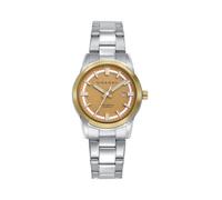 Viceroy Orologio da Donna Analogico in Acciaio - Finitura Bicolore - 30 mm - Movimento al Quarzo - Tre Lancette - Quadrante Marrone - Impermeabile 10 ATM - Collezione Abraham Mateo - 401348-97