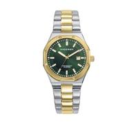 Viceroy Orologio da donna 401316-67 – acciaio inox bicolore argento/oro, quadrante verde, calendario