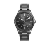 Viceroy Orologio da Uomo Elegante in Acciaio - 41 mm - Movimento al Quarzo - Quadrante Grigio - Ghiera Dorata - Impermeabile 5 ATM - Bracciale in Acciaio - Collezione Grand - 401385-17