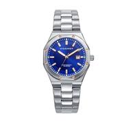 Viceroy Magnum Elegant 401316-37 - Orologio da donna analogico a tre aghi, acciaio inossidabile, quadrante blu, calendario, WR 10 ATM