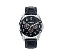 Viceroy Orologio multifunzione da uomo in pelle nera 46675-55