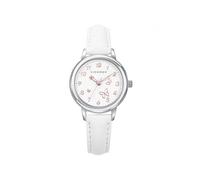 Orologio Bambina Acciaio 28 MM Guinzaglio Bianca + da Polso Argento 1ª Rosa - 30