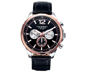 VICEROY WATCHES Mod. MAGNUM 401007-55 - STAINLESS STEEL - LEATHER/CUOIO - 44x49