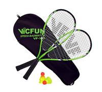 VICFUN - Bullet, Set di Racchette per Badminton, Colore: Arancione/Nero