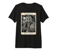 Vichinghi Figli di Odino Norreno Warrior Valhalla Odin Tarocchi Maglietta Premium