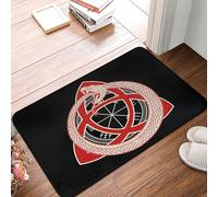 Vichinghi Mistico Infinito Celti Nodo Della Trinità Tappetini Porta Dingresso Confortevole Tappeto Ingresso Casa Antisporco Tappeti D'Ingresso Per Terrazzo Camera Letto Interno 40X60 Cm