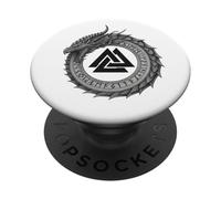 Vichinghi Uomo Vegvisir Celten Germanen Valhalla Bussola PopSockets PopGrip Adesivo