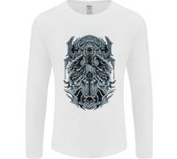 Vichingo Dio Odin Valhalla Guerriero Norreno Uomo Manica Lunga T-Shirt