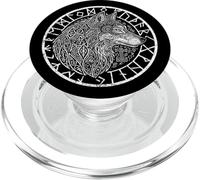 Vichingo Lupo Bussola Spirito Animale Simboli Norreni Run PopSockets PopGrip per MagSafe