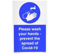 Vichingo segni si prega di lavarsi le mani - prevenire la diffusione di Covid-19