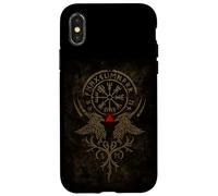 Vichingo Vegvisir Viking Celti Germani Valhalla Bussola Custodia per iPhone X/XS