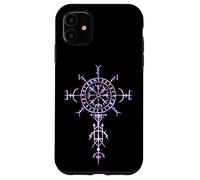 Vichingo Vegvisir Walhalla rune bussola nordica Custodia per iPhone 11