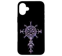 Vichingo Vegvisir Walhalla rune bussola nordica Custodia per iPhone 16 Plus