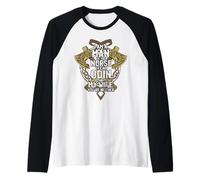 Vichingo Viking Ho Paura per Odino e mia Donna Maglia con Maniche Raglan