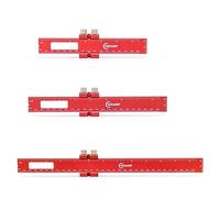 VICHSAMWY Righello di precisione in metallo, per la lavorazione del legno, misura e marcatura regolabili, 30,5 cm, 20,3 cm, 15,2 cm