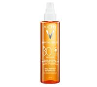 Vichy Capital Soleil Cell Protect, Olio Solare Trasparente con SPF30, Per Viso, Corpo e Capelli, Pelle Protetta dai Raggi UVA e UVB e Idratata, Arricchito con Vitamina E e Squalano, 200 ml