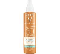 Vichy Capital Soleil Cell Protect, Olio Solare Trasparente con SPF30, Per Viso, Corpo e Capelli, Pelle Protetta dai Raggi UVA e UVB e Idratata, Arricchito con Vitamina E e Squalano, 200 ml