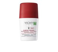 Vichy Deodorante Clinical Control 96H - Anti -Traspirante, No Alcool, Anti-Batterico, Ipoallergenico, per pelli sensibili, Anti -Odore. Roll-on 50 ml efficace 96 ore
