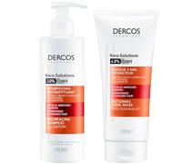 Vichy Dercos Kera-Solutions Duo - Shampoo Resurfacing 250 ml + Maschera Condizionante Ripristina 200 ml - Riparazione Capelli Danneggiati - Pro-Keratina & Allantoina Care