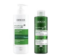 Vichy Dercos Kit Shampoo Esfoliante 200ml + Shampoo Antiforfora Capelli Grassi 390ml g