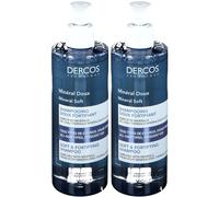 Vichy Dercos Shampoo Fortificante Dolcezza Minerale 2x400 ml Shampoo