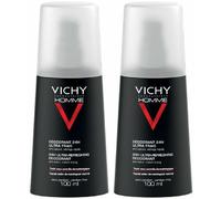 Vichy Homme Deodorante 24H ultra -fresco Spray 100 ml 2x100 ml Deodora