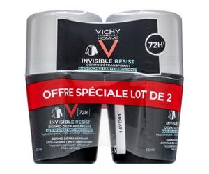 Vichy Homme deodorante 72H Invisible Resist Detranspirant 2 x 50 ml