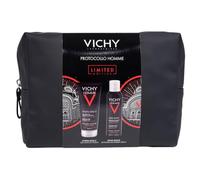Vichy Homme Pochette Regalo, Con Gel Doccia Hydra Mag C e Schiuma da Barba Sensi Shave, Adatto a Pelli Sensibili, Pelle del Corpo e Capelli Rivitalizzati, Rasatura Senza Irritazioni, 200 ml + 200 ml