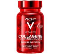Vichy Liftactiv Collagen, Integratore di Collagene in Compresse, Per Donna e Uomo, Rughe Ridotte, Pelle Tonica e Unghie Più Forti, Con Collagene Vegetale, Vitamina C e Vitamina E, 60 Compresse, 50g