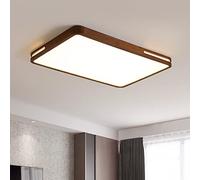 Vicino a plafoniere, Lampada da soffitto in Stile Cinese, lampade a LED in Legno massello Color Noce, dimmerabile a Tre Colori, lampadario da Soggiorno, per Sala da Pranzo corridoio Camera da Letto