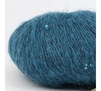 VICIYOO Filato di Mohair con Paillettes tenaci da 25 g, Filato di Lana Sottile e Morbido per lavori a Maglia a Mano, Filato di Seta, Filati di Spandex alla Moda
