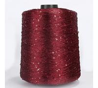 VICIYOO Filato Fantasia Glitterato da 500 g, Filato per Uncinetto a Mano, Filato per Maglieria, Filato per Ricamo con Paillettes, Filato per Maglieria, Filato per Ricamo, Paillettes