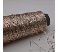 VICIYOO Filato Glitterato da 200 g per Borse all'Uncinetto Filato Argento Dorato Filato Metallizzato Filato Fai da Te per Borse Filato per Uncinetto