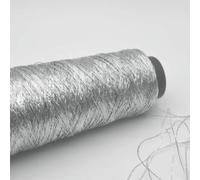 VICIYOO Filato Glitterato da 200 g per Borse all'Uncinetto Filato Argento Dorato Filato Metallizzato Filato Fai da Te per Borse Filato per Uncinetto
