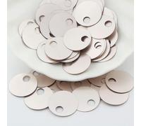 VICIYOO Paillettes Rotonde Piatte da 20 mm in PVC con Paillettes sciolte con Foro Laterale Grande per Artigianato Cucito Abbigliamento 10 g