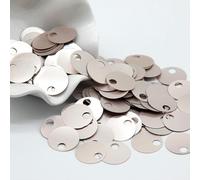 VICIYOO Paillettes Trasparenti AB 20mm Grandi Paillettes Rotonde sciolte con Foro Grande in PVC Paillettes Piatte Decorazioni per Matrimoni Artigianato Abbigliamento Accessorio 10g