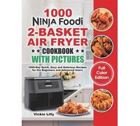 Vickie Lilly Ninja Foodi 2-Basket Air Fryer Cookbook with Pic (Copertina rigida)