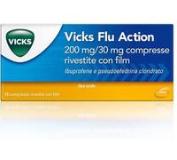 Vicks Flu Action 200 mg/ 30 mg Ibuprofene Pseudoefedrina 12 Compresse