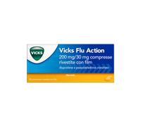 Vicks Flu Action 200 mg/ 30 mg Ibuprofene Pseudoefedrina 12 Compresse