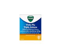 Vicks Flu Tripla Azione Polvere Paracetamolo Influenza 10 Buste