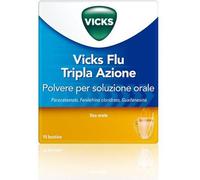 Vicks Flu Tripla Azione Polvere Paracetamolo Influenza 10 Buste