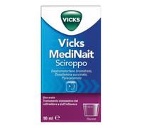 Vicks Medinait 0,5 Mg/Ml + 0,25 Mg/Ml + 20 Mg/Ml Sciroppo Flacone In Vetro Da 90 Ml Con Bicchiere Dosatore