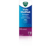 Vicks MediNait Sciroppo Contro I Sintomi Di Influenza, Raffreddore, Febbre E Tosse Flacone Da 180 ml