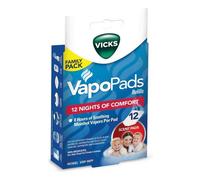 Vicks Vapopads Pads Profumo Comfort 12 Pezzi Per Vaporizzatore Da Tavolo
