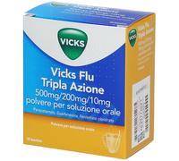 PROCTER & GAMBLE VICKS FLU TRIPLA AZIONE Polvere per soluzione orale 10 buste